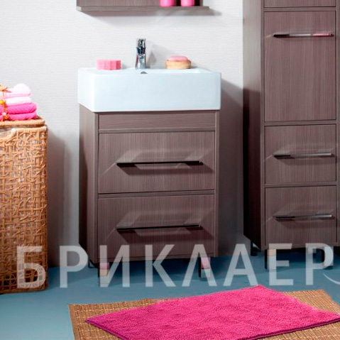 Тумба с раковиной Бриклаер Чили 55 серая лиственница