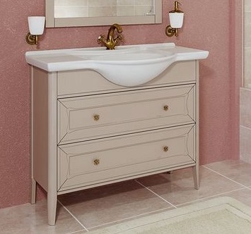 Тумба с раковиной Timo Aurora 105 M-V cappuccino