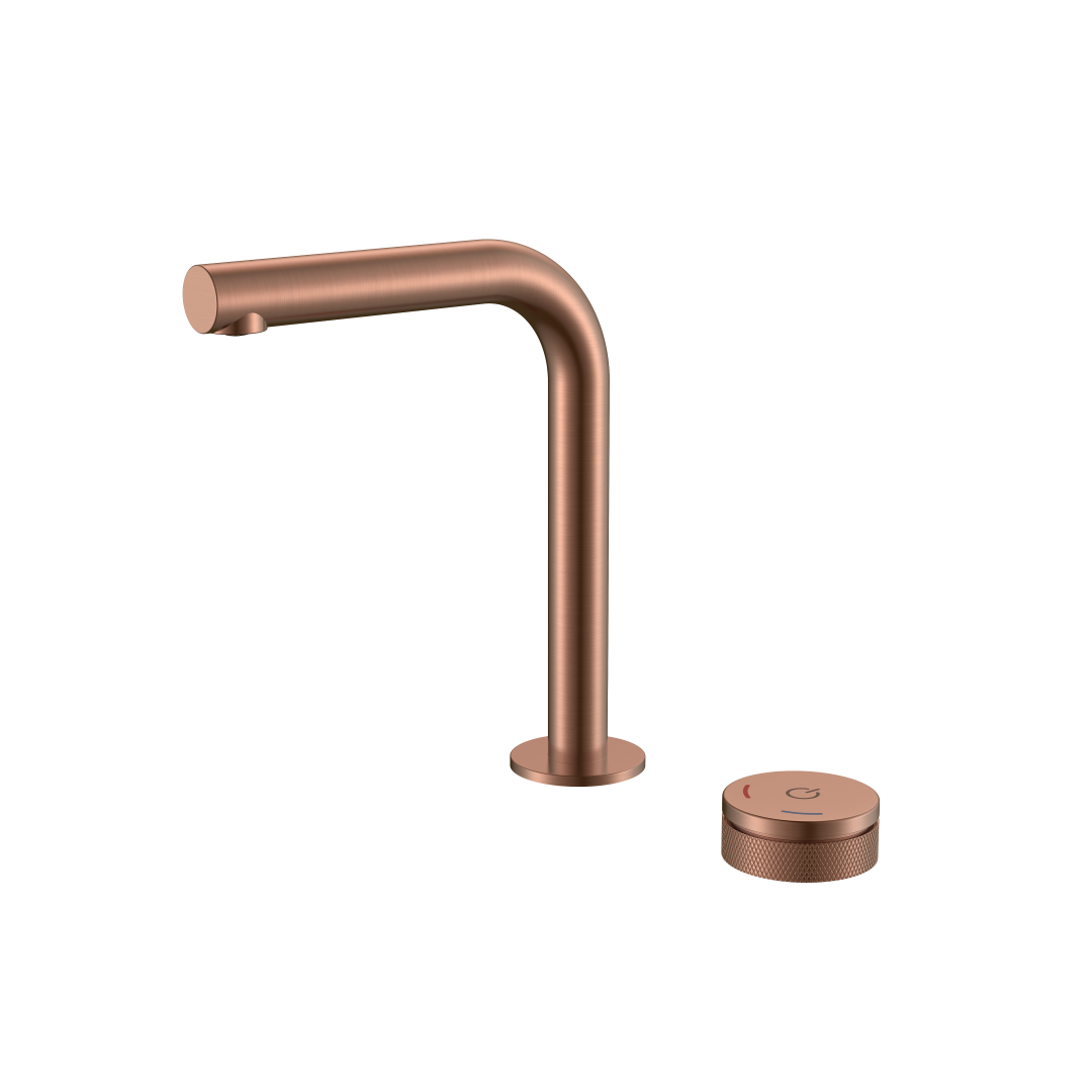 Смеситель автоматический для раковины на 2 отв. Boheme TECH Copper Brushed 158-CB