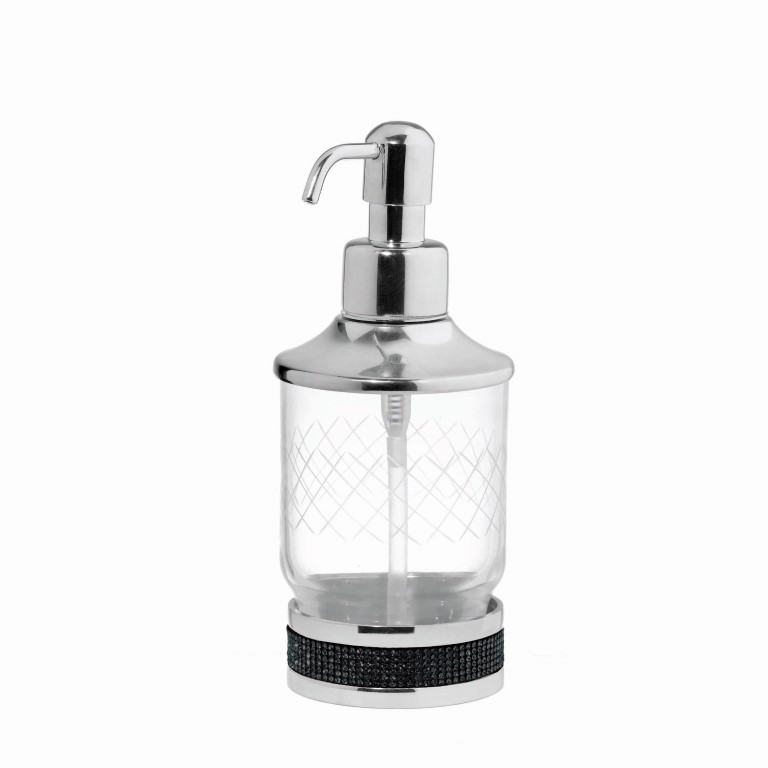 Настольный диспенсер Boheme ROYALE CRISTAL BLACK ХРОМ 10929-ROYALE-CR-B