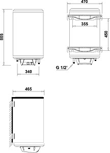 Водонагреватель Nofer Aparici SIE 75