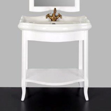 Тумба с раковиной Tiffany World Sofia 7650/2 bianco puro