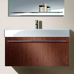 Тумба с раковиной Duravit X-Large 95 темный каштан