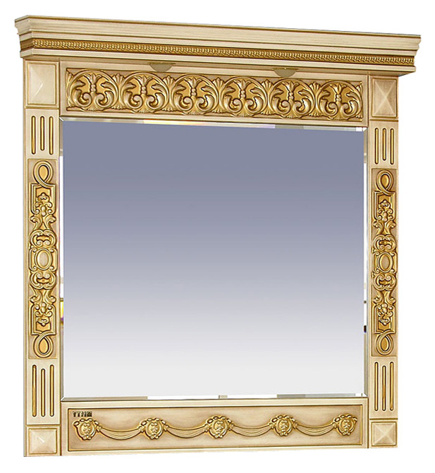 Зеркало Misty Беатрис 100 бежевое патина