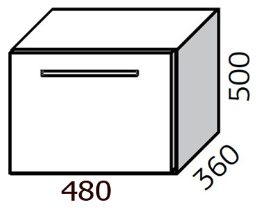 Тумба с раковиной Cezar Solus Atis 50 белая