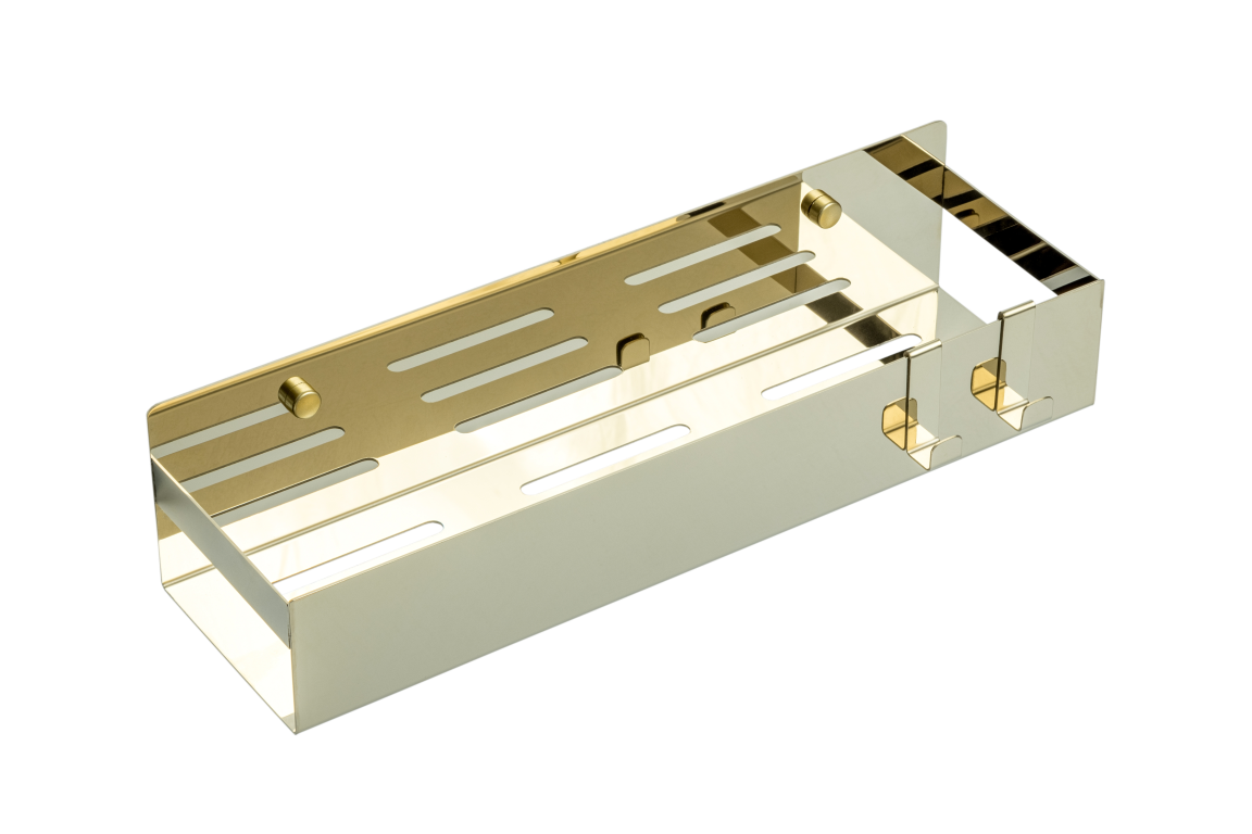 Полка подвесная + 2 крючка Boheme GOLD 10965-G