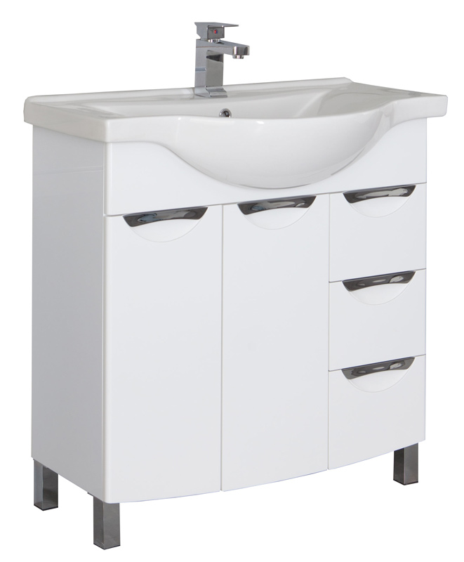 Тумба с раковиной Aquanet Асти 85