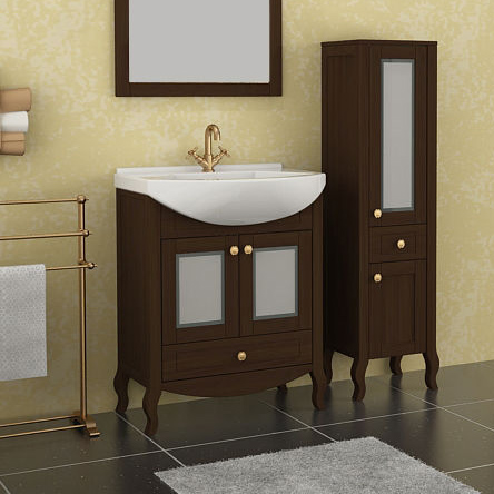 Тумба с раковиной ASB-Mebel Флоренция 65 бук тироль витраж