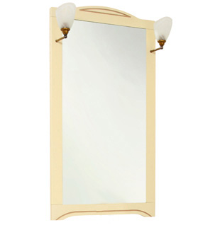 Зеркало Aquanet Луис 65 бежевое