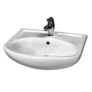 Тумба с раковиной Misty Уют 60 с 1 ящиком бордо