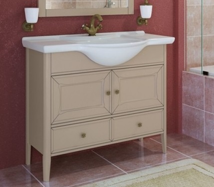 Тумба с раковиной Timo Aurora 105 M-VR cappuccino