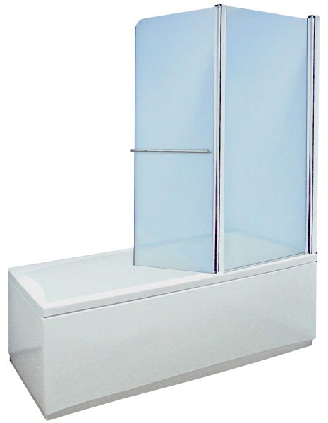 Шторка на ванну Aquanet AQ4-R узорчатое стекло