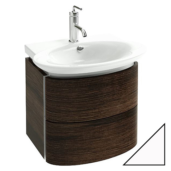 Тумба с раковиной Jacob Delafon Presquile 60 белый бриллиант