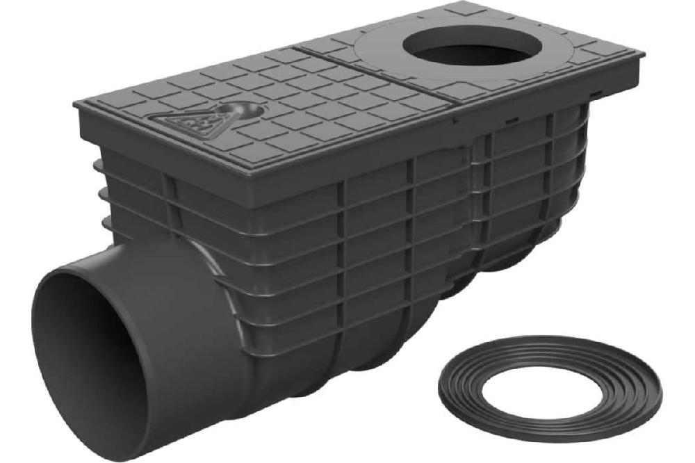 Дождеприёмник-трап ALPEN-MCH 325 G с боковым сливом из крыши 