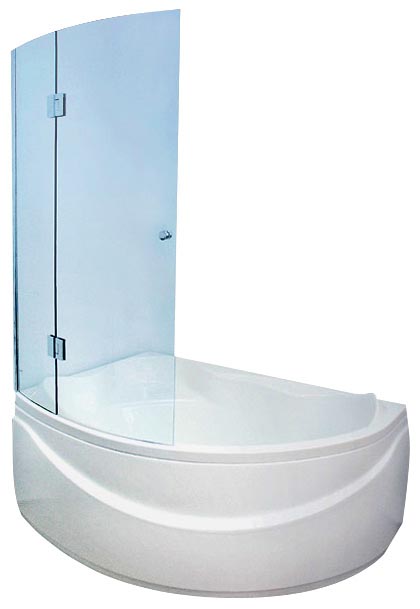 Шторка на ванну Aquanet AQ2 Jamaica 135 (L) (узорчатое стекло)