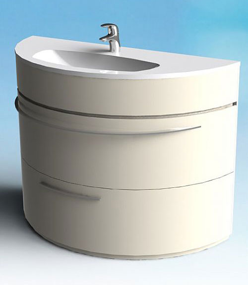 Тумба с раковиной De Aqua Эскалада 117 напольная