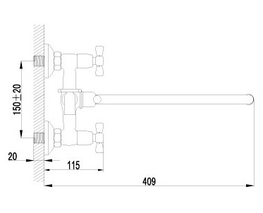 Смеситель Lemark Benefit LM2551C универсальный