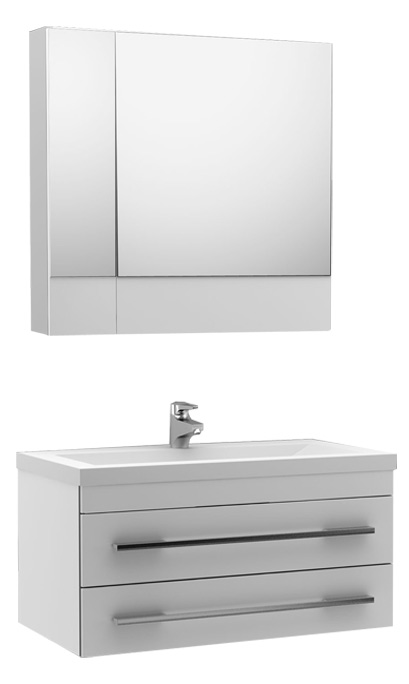 Мебель для ванной Aquanet Верона 90 подвесная белая