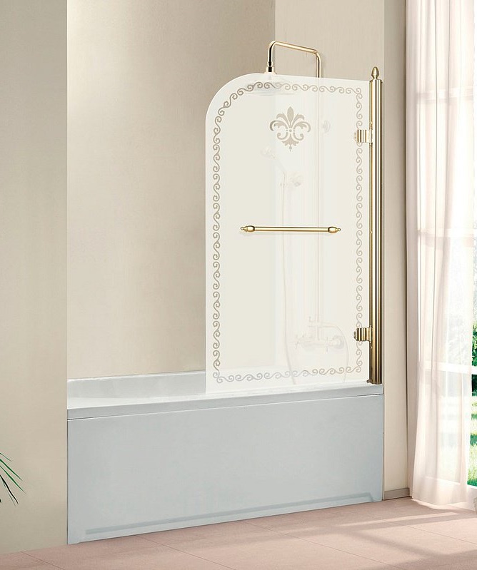 Шторка для ванны Cezares RETRO-V-1-80/145-PP-G-R