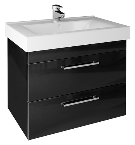 Тумба с раковиной Cezar Vita 50 черная
