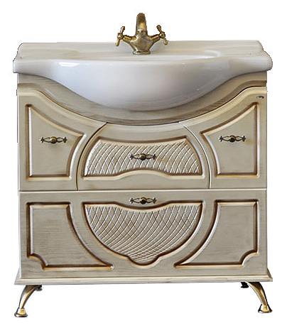 Тумба с раковиной Атолл Тулуза золото