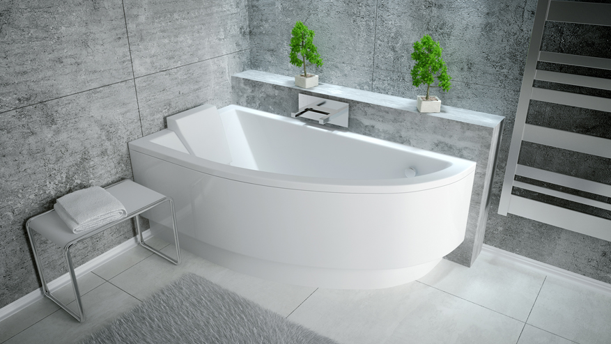 Акриловая ванна BESCO Praktika 150 L