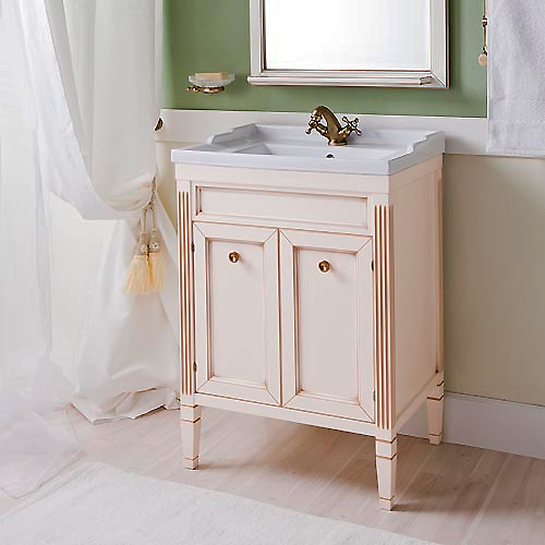 Тумба с раковиной Caprigo Альбион 60 BIANCO Antico