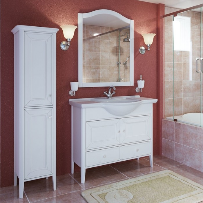 Тумба с раковиной Timo Aurora 105 M-VR bianco