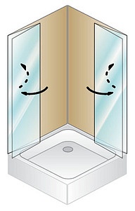 Душевой уголок Kolpa San Terra flat TKK 100