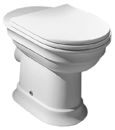 Унитаз приставной Hatria Dolcevita CR горизонтальный выпуск