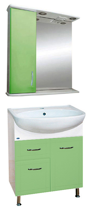 Мебель для ванной Misty Уют 60  с 1 ящиком салатовая