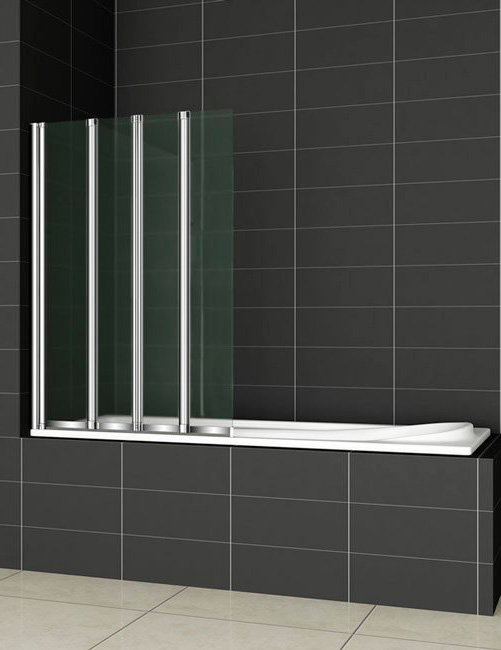 Шторка на ванну Cezares Pratico V4 100/140 C Cr