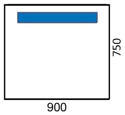 Мебель для ванной Cezar Vita 90 цветная
