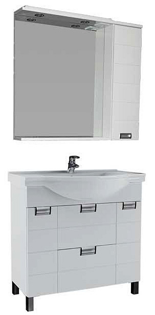 Мебель для ванной Aquanet Сити 100 белая