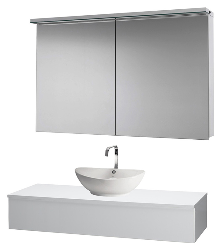 Мебель для ванной Dreja Top S 120 белый глянец