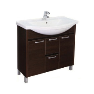 Тумба с раковиной Aquanet Донна 100 венге