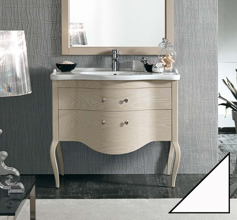 Тумба с раковиной Eban Sonia 95 белая