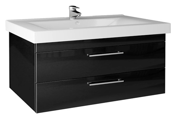 Тумба с раковиной Cezar Vita 100 черная