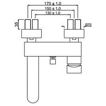 Смеситель для ванны Jaquar Ornamix Prime ORP-CHR-10119PM