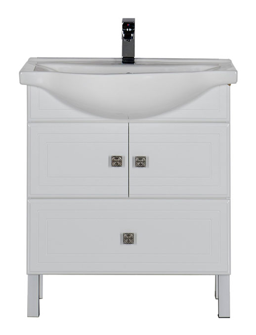 Тумба с раковиной Aquanet Стайл 75 с нижним ящиком