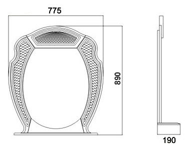 Зеркало Атолл Тулуза золото