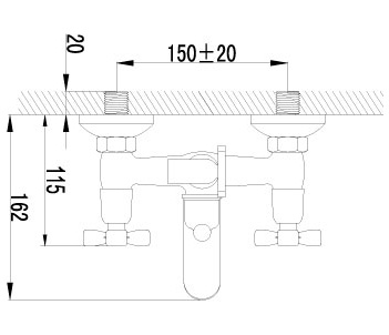 Смеситель Lemark Benefit LM2502C для ванны с душем