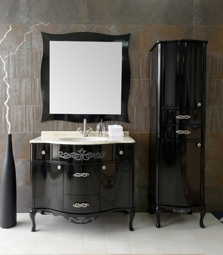 Тумба с раковиной Timo Vilma 100 M-VR черный