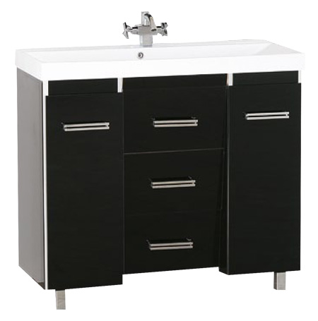 Тумба с раковиной Misty Джулия Qvatro 120 конус 3 ящика