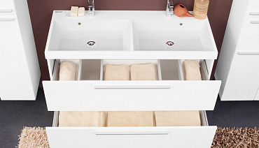 Тумба с раковиной Kolpa San Jolie 120 WH/WH