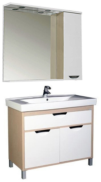 Мебель для ванной Aquanet Гретта 90 светлый дуб