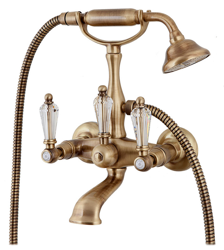 Смеситель Caprigo Adria Swarovski 01-010-vot для ванны с душем