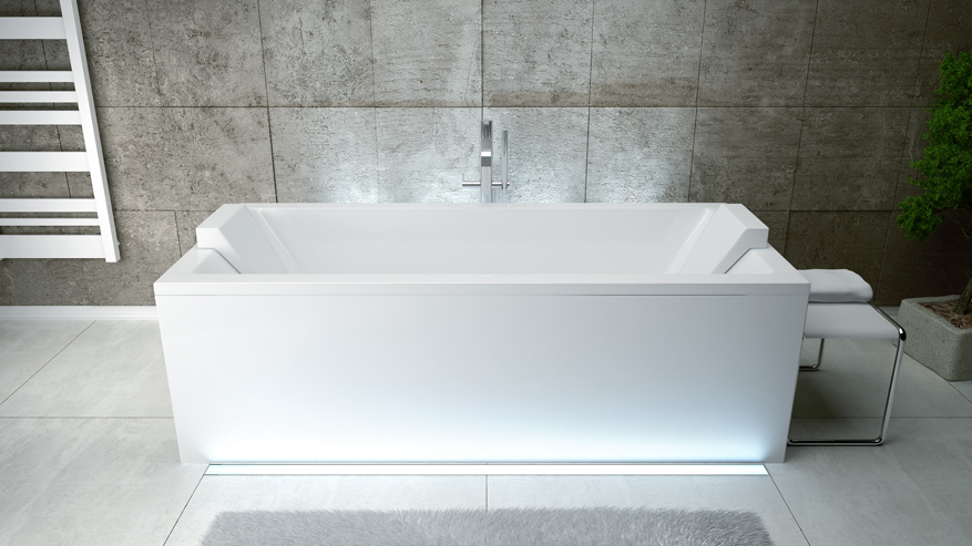 Акриловая ванна BESCO Quadro 180