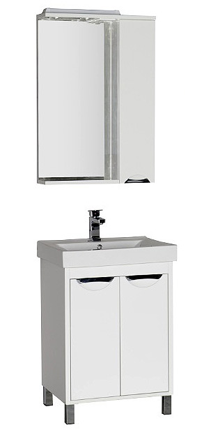 Мебель для ванной Aquanet Гретта 60 2 двери белая