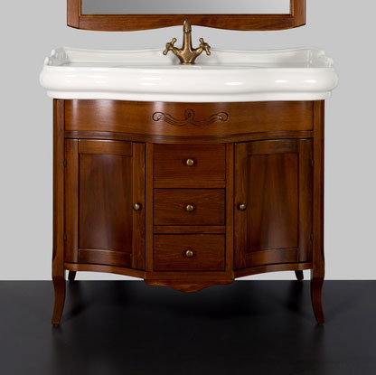 Тумба с раковиной Tiffany World Sofia 100 noce